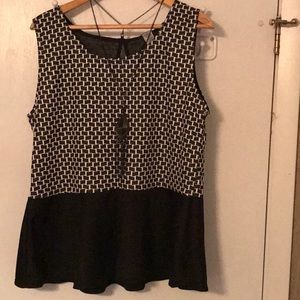 Sleeveless Peplum Top